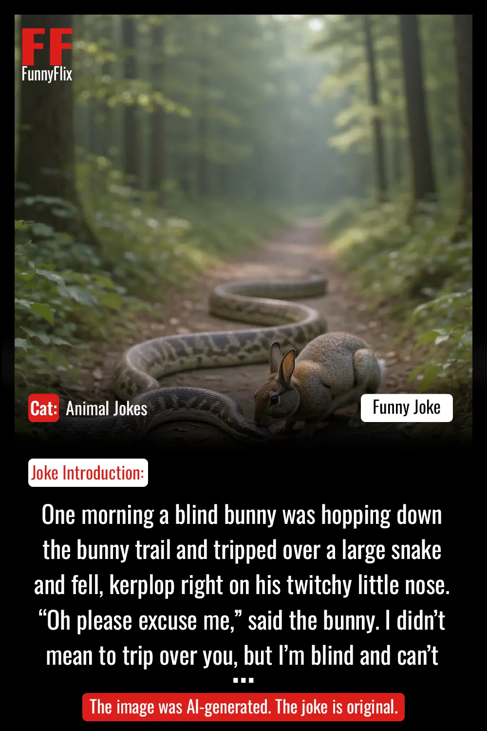 Bunny Rabbit Meets Snake